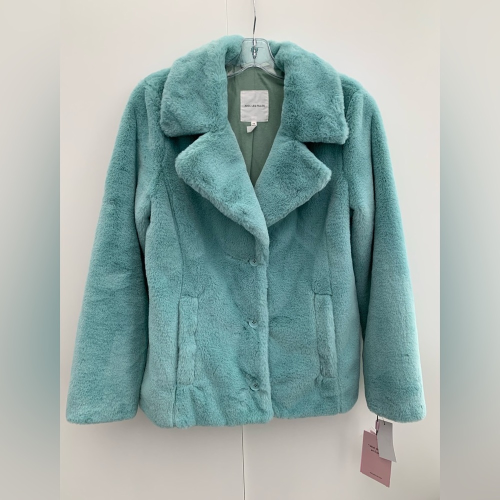 BNWT Avec Les Filles Faux Fur Coat